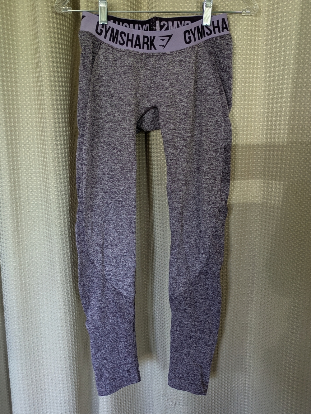 Gymshark Flex Dry Moisture Management Rich Purple Marl Soft Lilac Leggings